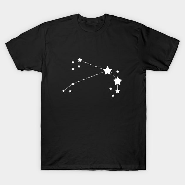 Aries Stars Zodiac Constellation T-Shirt by Korry